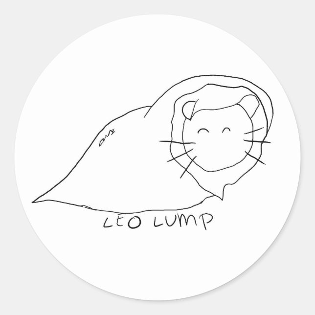 Sticker Rond Leo Lump (Devant)