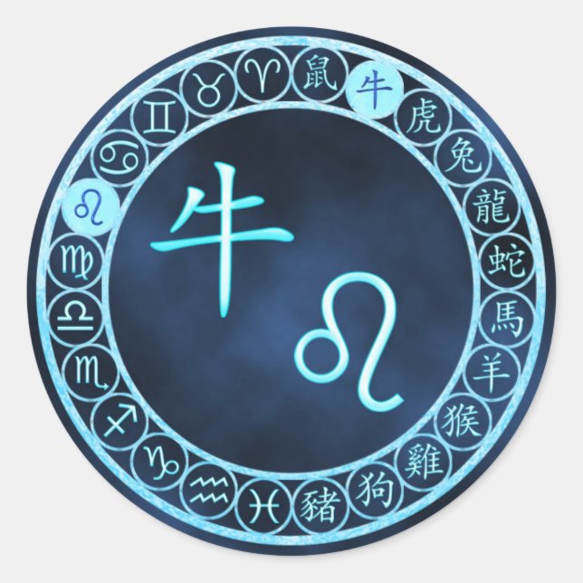 Sticker Rond Leo/Ox (Devant)