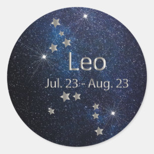 Sticker Rond ♌ Leo - Panneau étoile Zodiac