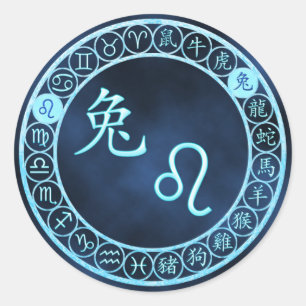 Sticker Rond Leo/Rabbit