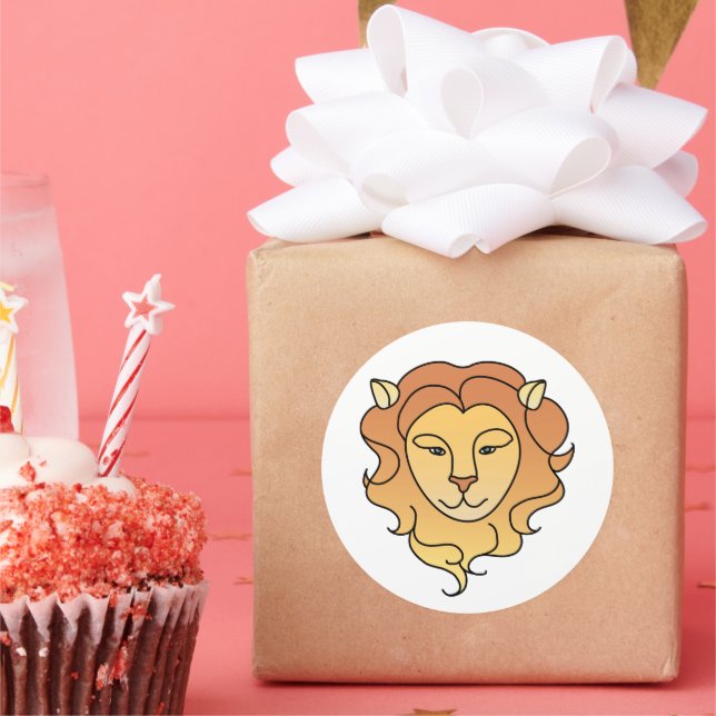 Sticker Rond Leo Zodiac (Fête)