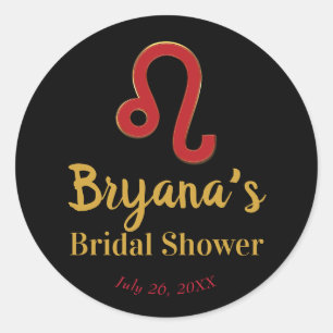 Sticker Rond LÉO Zodiaque Juillet Août Astrologie Réception de 