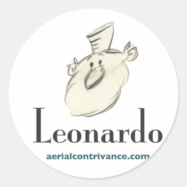 Sticker Rond Leonardo (Devant)