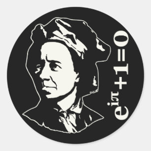 Sticker Rond Leonhard Euler