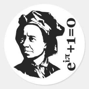 Sticker Rond Leonhard Euler