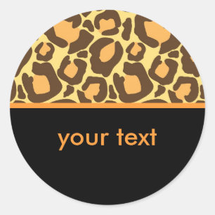 Sticker Rond Leopard