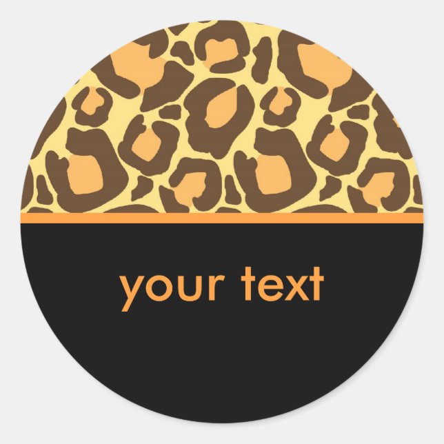 Sticker Rond Leopard (Devant)