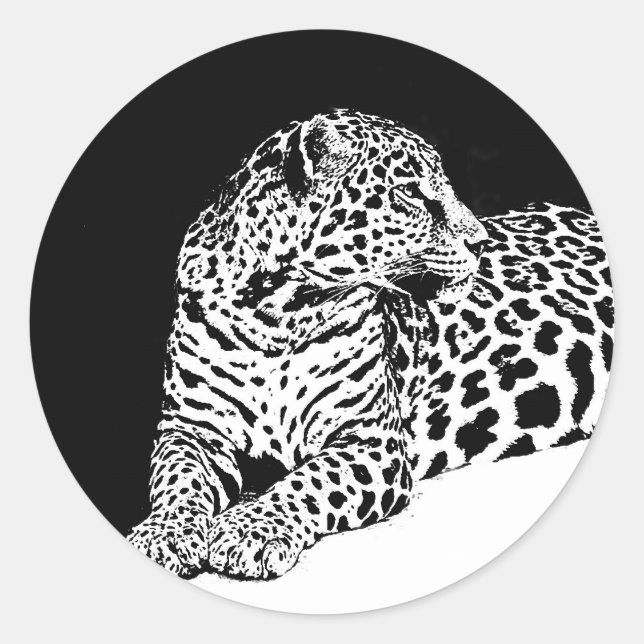Sticker Rond Leopard (Devant)