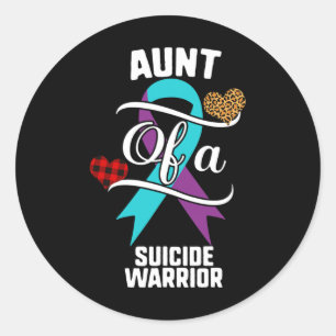 Sticker Rond Leopard Buffalo sensibilisé au suicide chez les Ta