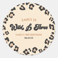 Leopard Cheetah Wild & Three 3e fête d'anniversair