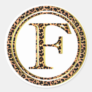Sticker Rond léopard F