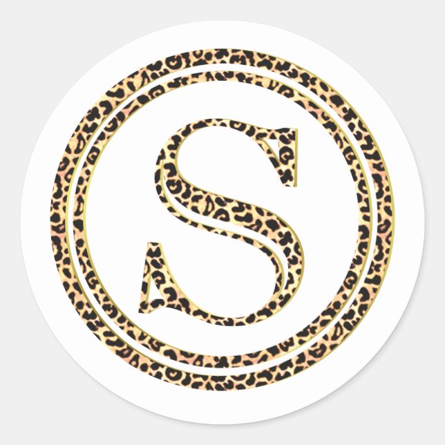 Sticker Rond Leopard S (Devant)