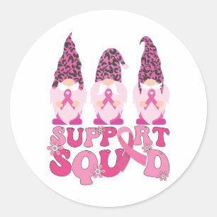 Sticker Rond L'équipe de soutien des Gnomes pour la sensibilisa