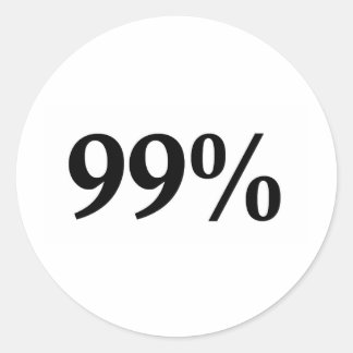 Sticker Rond Les 99 %