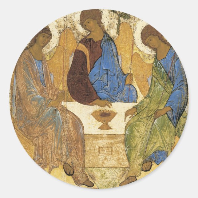 Sticker Rond Les Anges De Mamre Trinity (Devant)