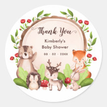 Les animaux de bois Baby shower Merci Favoriser