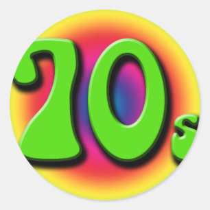 Sticker Rond les années 70