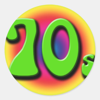 Sticker Rond les années 70
