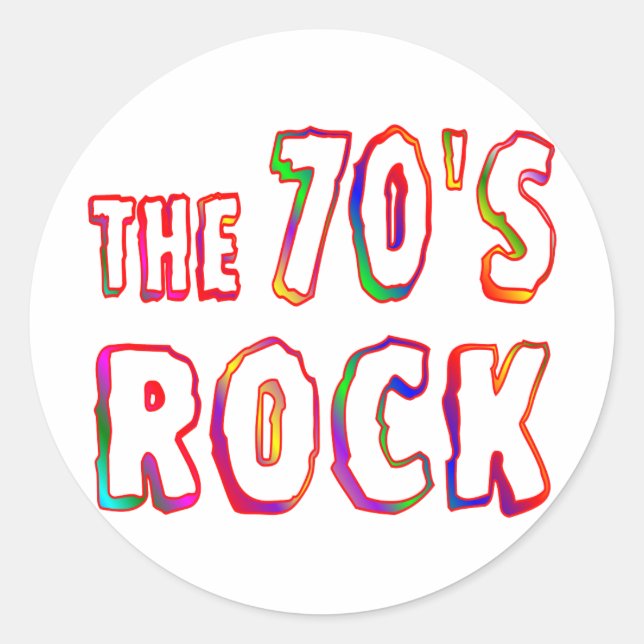 Sticker Rond les années 70 (Devant)