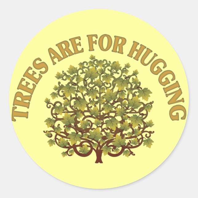 Sticker Rond Les Arbres Sont Destinés À L'Accrochage (Devant)