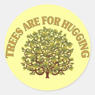 Sticker Rond Les arbres sont pour étreindre