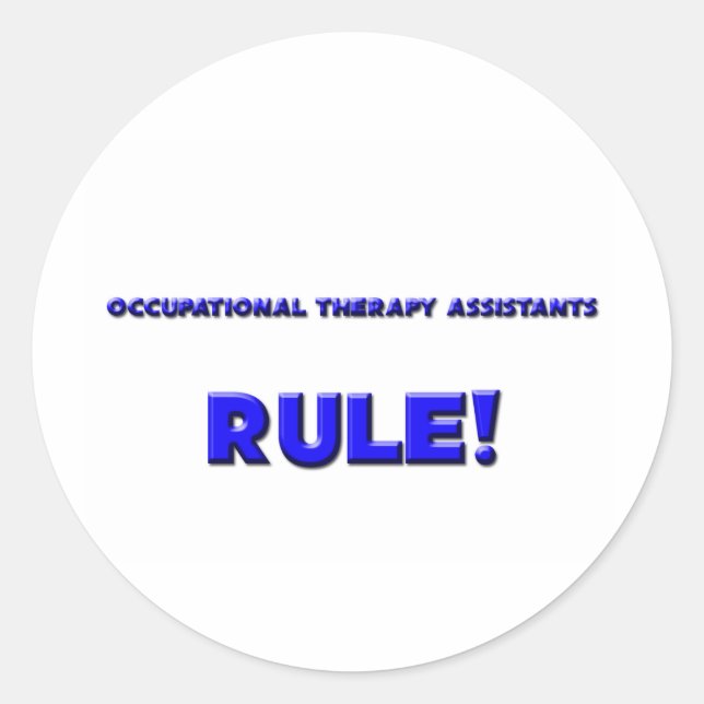 Sticker Rond Les assistants en ergothérapie ! (Devant)