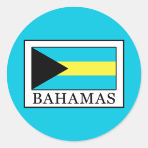 Sticker Rond Les Bahamas