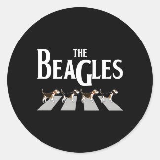 Sticker Rond Les Beagle