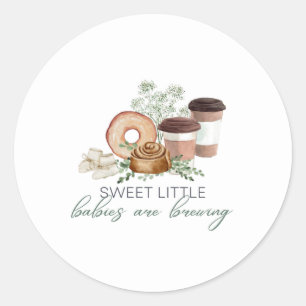 Sticker Rond Les bébés naissent