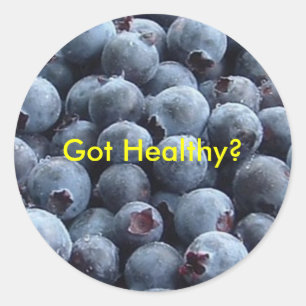 Sticker Rond les bleuets, vous êtes en bonne santé ?