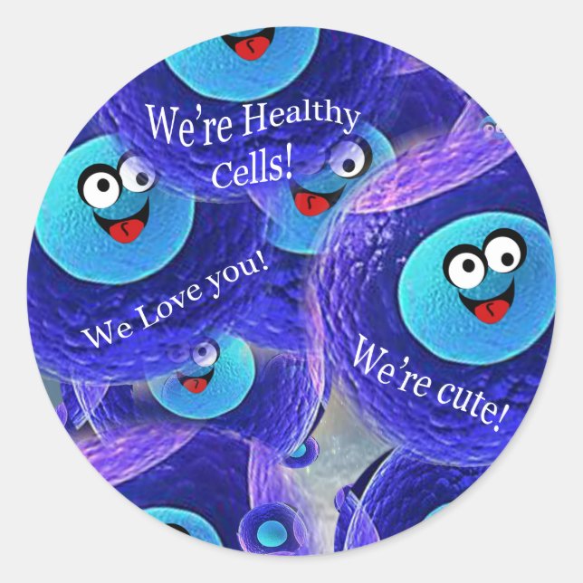 Sticker Rond Les Bons SuperCellular (Devant)