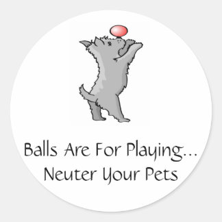 Sticker Rond Les Boules Sont Pour Jouer