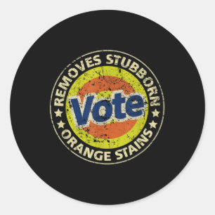 Sticker Rond Les cadeaux drôles de détergents anti-Trump