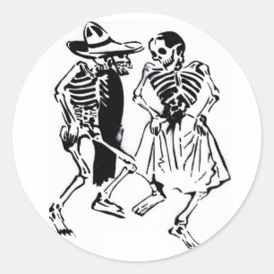 Sticker Rond Les Calaveras