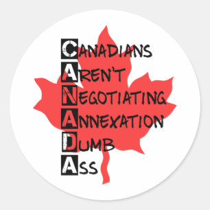 Sticker Rond Les Canadiens ne négocient pas