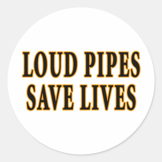 Sticker Rond Les canalisations de brume sauvent des vies (Devant)