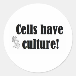 Sticker Rond Les cellules ont une culture