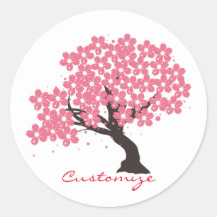 Sticker Rond Les cerisiers de Sakura s'épanouissent à Thunder