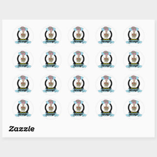 Sticker Rond Les cerveaux vous rendront plus forts