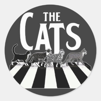 Sticker Rond Les chats