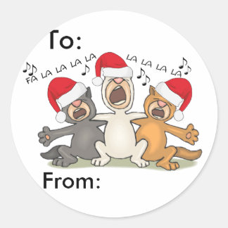 Sticker Rond Les Chats du Christ