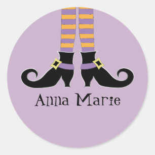 Sticker Rond Les chaussures de Whimsy Witch