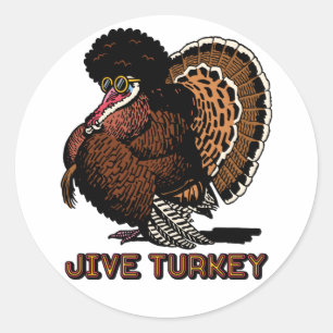 Sticker Rond Les chevaliers de Jive Turkey