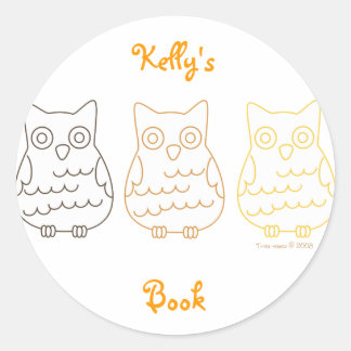 Sticker Rond Les Chouettes des clubs de livres