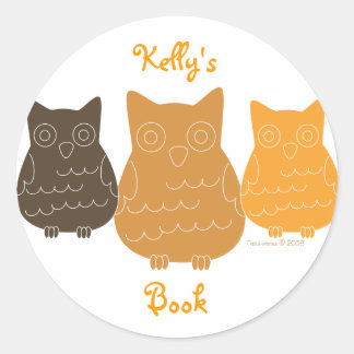 Sticker Rond Les Chouettes des clubs de livres