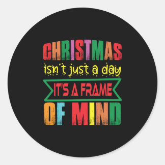 Sticker Rond Les Chritsmans Cadeaux De Noël Ne Sont Pas Seuleme