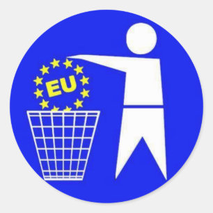 Sticker Rond Les Clés de l'UE
