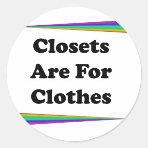 Sticker Rond Les Closets Sont Pour Les Vêtements