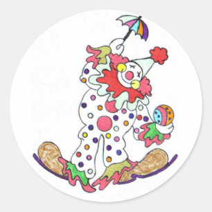 Sticker Rond Les clowns