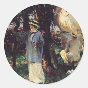 Sticker Rond Les croquis de John Singer Sargent